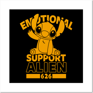 Emotional Support Alien Posters and Art